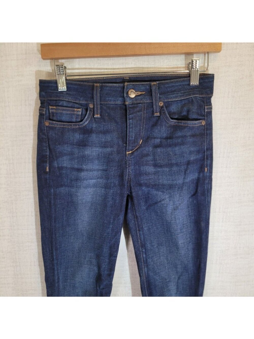 Joes Skinny Ankle Jeans Womens 25 26x28 Blue Dark Wash Stretch Denim Casual - Picture 3 of 9